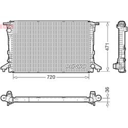 Chladič motora DENSO DRM02047