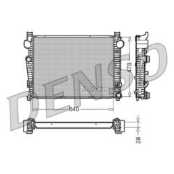 Chladič motora DENSO DRM17092