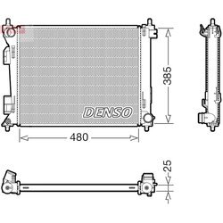 Chladič motora DENSO DRM43010