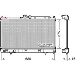 Chladič motora DENSO DRM45036