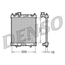 Chladič motora DENSO DRM46001