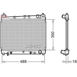 Chladič motora DENSO DRM50080