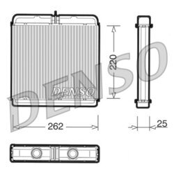 Výmenník tepla vnútorného kúrenia DENSO DRR12005
