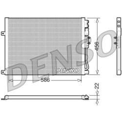 Kondenzátor klimatizácie DENSO DCN06009