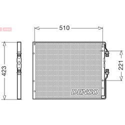 Kondenzátor klimatizácie DENSO DCN12101