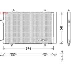 Kondenzátor klimatizácie DENSO DCN21020