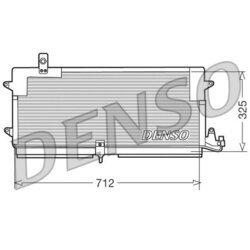 Kondenzátor klimatizácie DENSO DCN32004