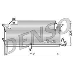 Kondenzátor klimatizácie DENSO DCN32005