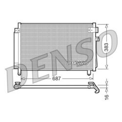 Kondenzátor klimatizácie DENSO DCN36002