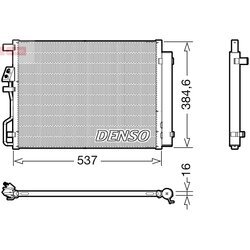 Kondenzátor klimatizácie DENSO DCN41021