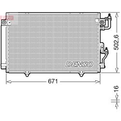 Kondenzátor klimatizácie DENSO DCN45008