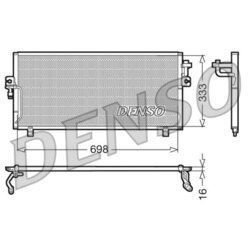 Kondenzátor klimatizácie DENSO DCN46010