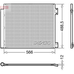 Kondenzátor klimatizácie DENSO DCN46026