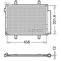 Kondenzátor klimatizácie DENSO DCN47011