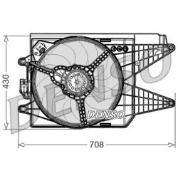 Ventilátor chladenia motora DENSO DER09049