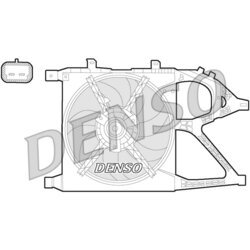 Ventilátor chladenia motora DENSO DER20016