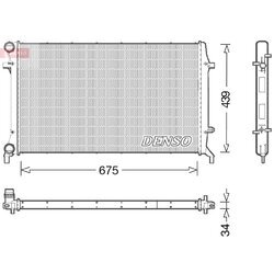 Chladič motora DENSO DRM02027