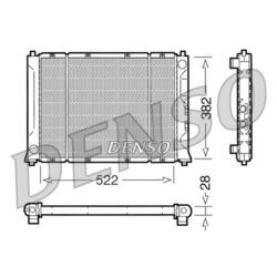 Chladič motora DENSO DRM24005