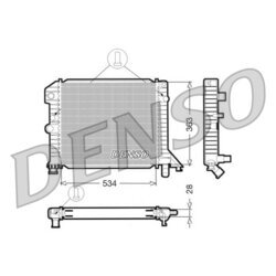 Chladič motora DENSO DRM33021