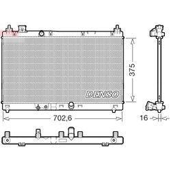 Chladič motora DENSO DRM40057