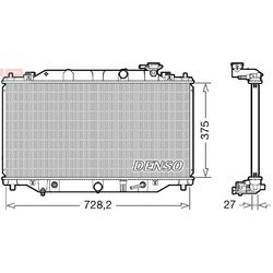 Chladič motora DENSO DRM44044