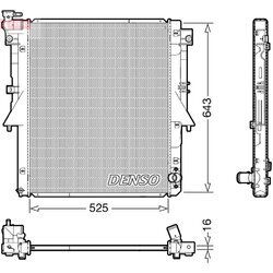 Chladič motora DENSO DRM45054