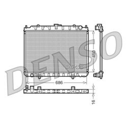 Chladič motora DENSO DRM46023