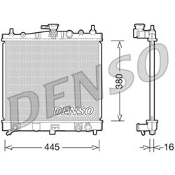 Chladič motora DENSO DRM46036