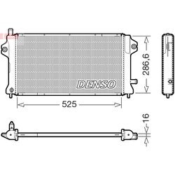 Chladič motora DENSO DRM46077