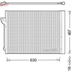 Kondenzátor klimatizácie DENSO DCN05029 - obr. 1