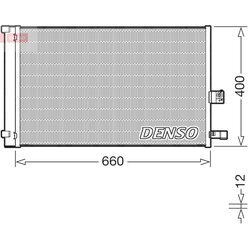 Kondenzátor klimatizácie DENSO DCN05037