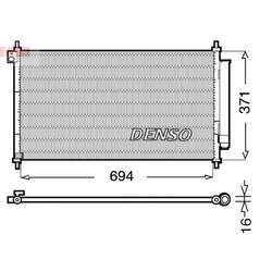 Kondenzátor klimatizácie DENSO DCN40012