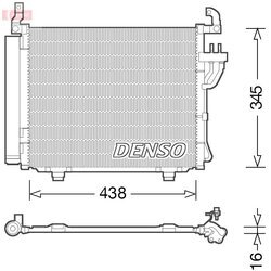 Kondenzátor klimatizácie DENSO DCN41003