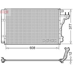 Kondenzátor klimatizácie DENSO DCN43004