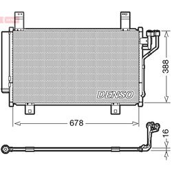 Kondenzátor klimatizácie DENSO DCN44009