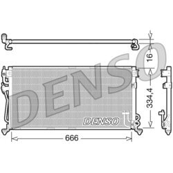 Kondenzátor klimatizácie DENSO DCN45002