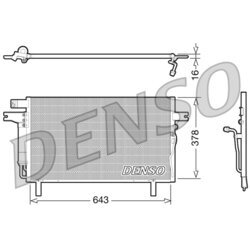 Kondenzátor klimatizácie DENSO DCN46016