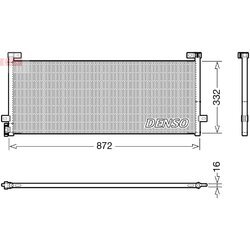 Kondenzátor klimatizácie DENSO DCN99072