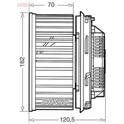 Vnútorný ventilátor DENSO DEA10056