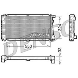 Chladič motora DENSO DRM05058