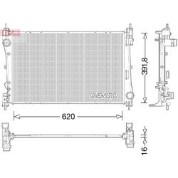 Chladič motora DENSO DRM13017