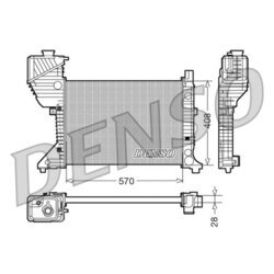 Chladič motora DENSO DRM17016