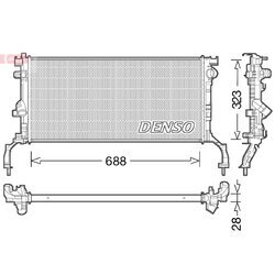 Chladič motora DENSO DRM23038