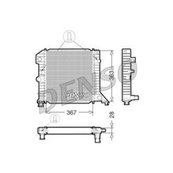 Chladič motora DENSO DRM33020