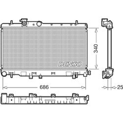 Chladič motora DENSO DRM36020