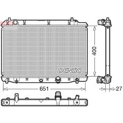 Chladič motora DENSO DRM40036