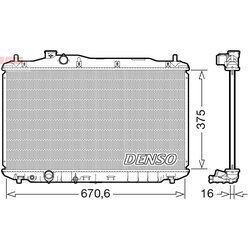 Chladič motora DENSO DRM40105