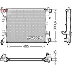 Chladič motora DENSO DRM43016