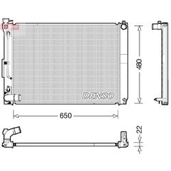 Chladič motora DENSO DRM51012