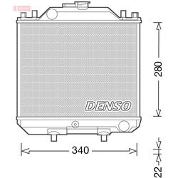 Chladič motora DENSO DRM99011 - obr. 1